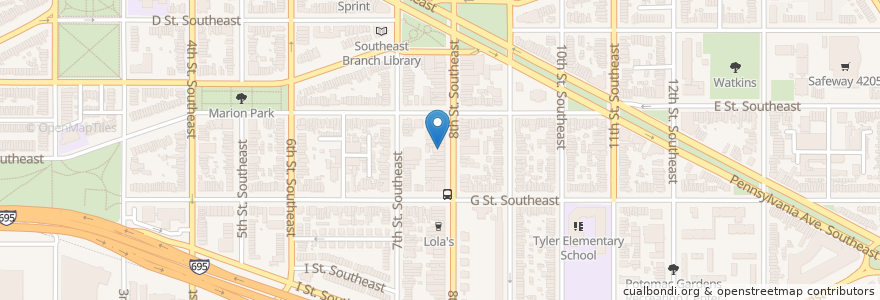 Mapa de ubicacion de Matchbox en United States, Washington, D.C., Washington.