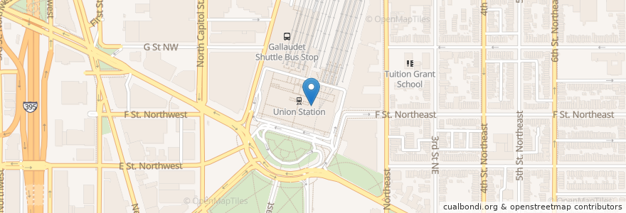 Mapa de ubicacion de East St Cafe en United States, Washington, D.C., Washington.