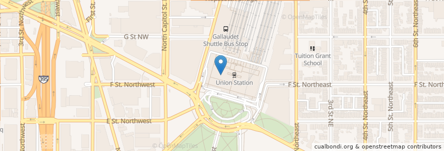 Mapa de ubicacion de Unos en United States, Washington, D.C., Washington.