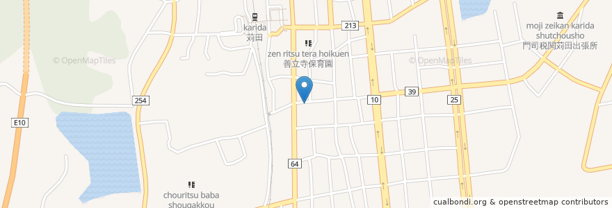 Mapa de ubicacion de すえひろ酒場 en اليابان, محافظة فوكوكا, 京都郡, 苅田町.