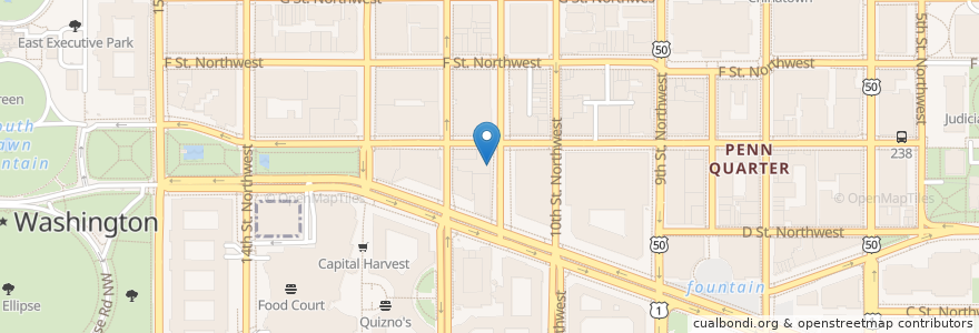 Mapa de ubicacion de Harriet's en United States, District Of Columbia, Washington.