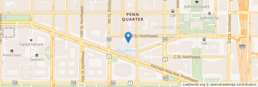 Mapa de ubicacion de 701 Restaurant en Verenigde Staten, Washington D.C., Washington.