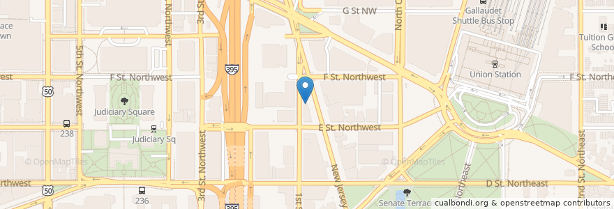 Mapa de ubicacion de Billy Goat Tavern & Grill en United States, Washington, D.C., Washington.