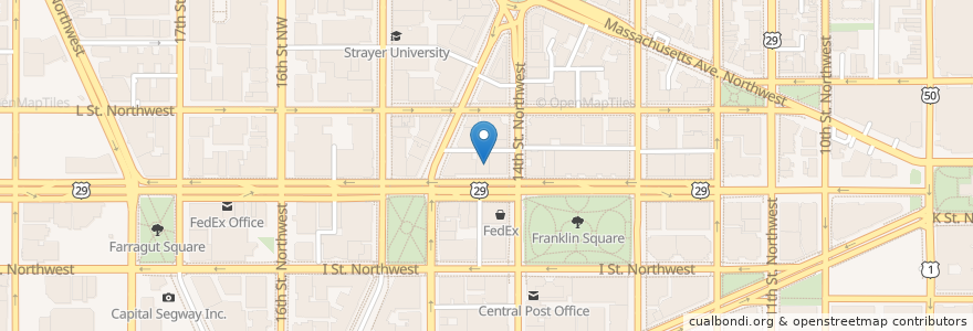 Mapa de ubicacion de Bangkok One/China Cafe en Amerika Syarikat, Washington, D.C., Washington.