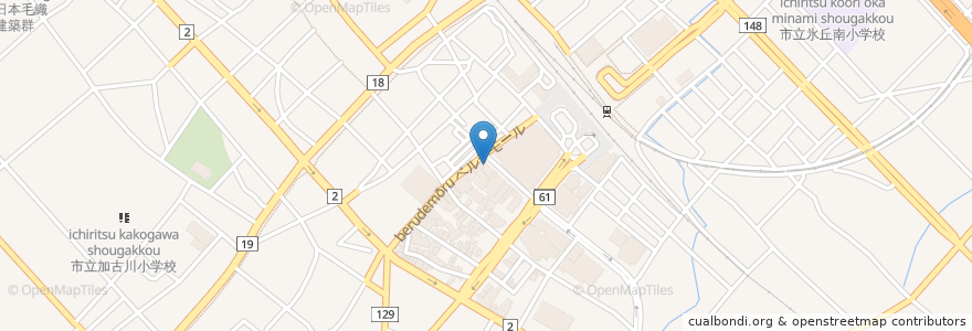 Mapa de ubicacion de やました商店 en 日本, 兵庫県, 加古川市.