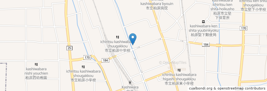 Mapa de ubicacion de セノオ眼科医院 en 日本, 大阪府, 柏原市.