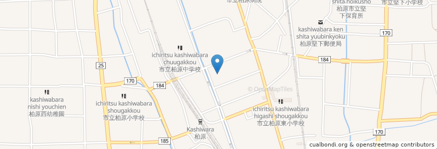 Mapa de ubicacion de 味わい工房 庄や en Japón, Prefectura De Osaka, 柏原市.