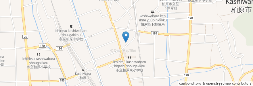 Mapa de ubicacion de ひろや en Japonya, 大阪府, 柏原市.