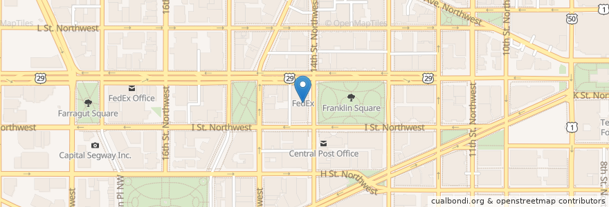 Mapa de ubicacion de The Park Place at 14th en Vereinigte Staaten Von Amerika, Washington, D.C., Washington.