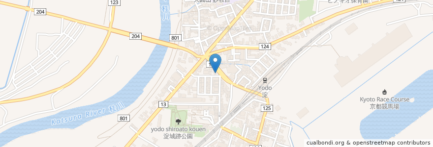 Mapa de ubicacion de 魚楽　ととらく en Japão, 京都府, Quioto, 伏見区.