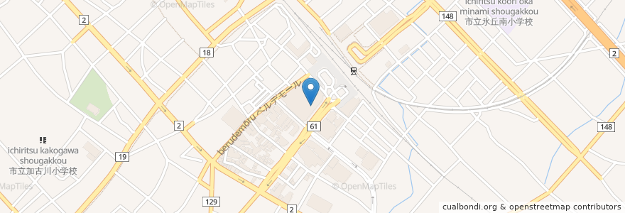 Mapa de ubicacion de BBQ&GRILL 藤久 en اليابان, 兵庫県, 加古川市.