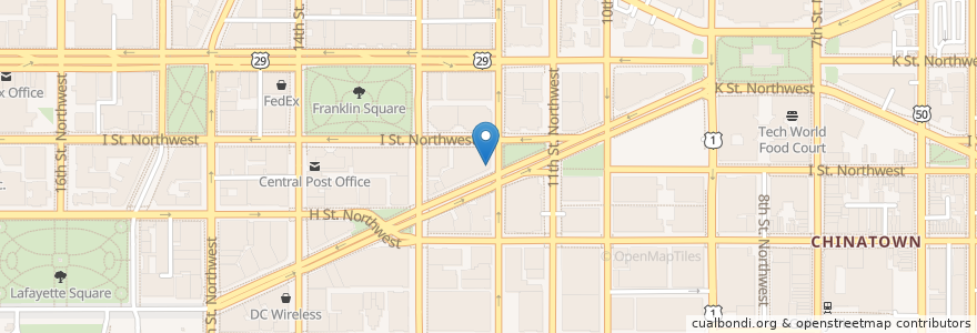 Mapa de ubicacion de Bobby Van's Grill en الولايات المتّحدة الأمريكيّة, واشنطن العاصمة, Washington.