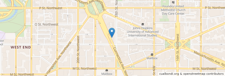 Mapa de ubicacion de Luna Grill & Diner en United States, District Of Columbia, Washington.