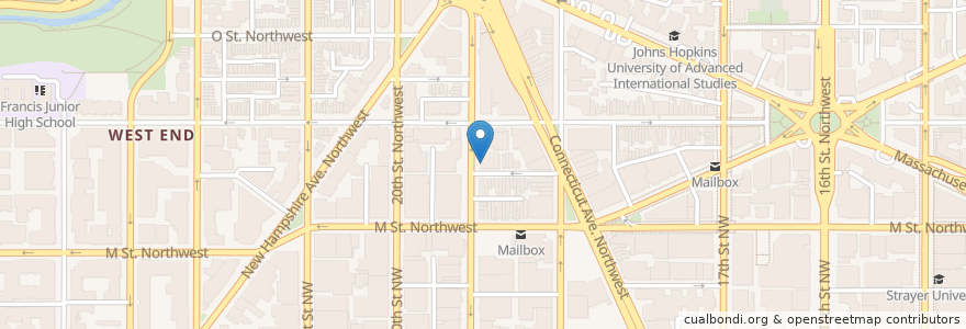Mapa de ubicacion de Palm Restaurant en Amerika Syarikat, Washington, D.C., Washington.