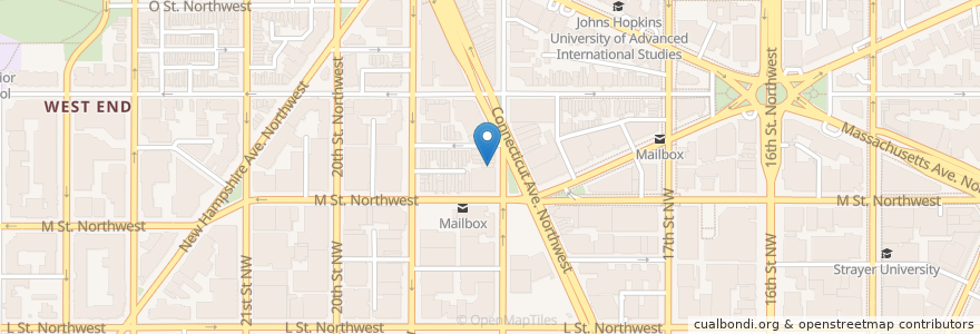 Mapa de ubicacion de Nando's en Amerika Syarikat, Washington, D.C., Washington.