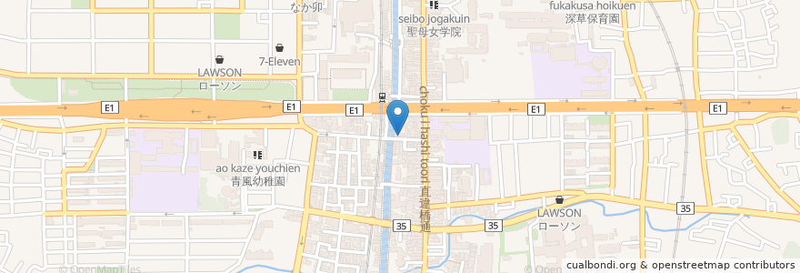 Mapa de ubicacion de Flip Flop  フリップ フロップ en 日本, 京都府, 京都市, 伏見区.