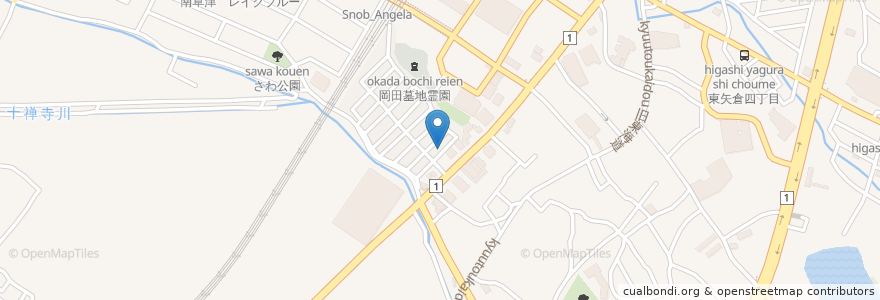 Mapa de ubicacion de tent10 テントテン en Japón, Prefectura De Shiga, 草津市.