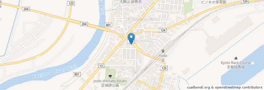 Mapa de ubicacion de ほっかほっか亭 en Japão, 京都府, Quioto, 伏見区.