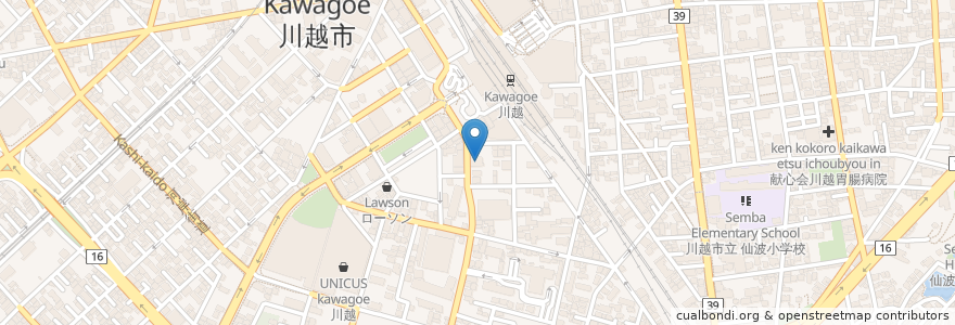 Mapa de ubicacion de ガスト en Japão, 埼玉県, 川越市.