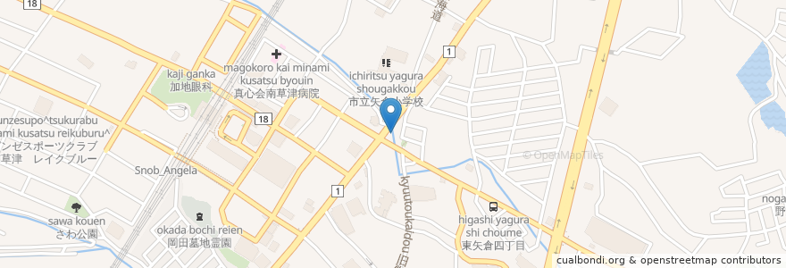 Mapa de ubicacion de お野菜バルEMISAI en Japan, 滋賀県, 草津市.