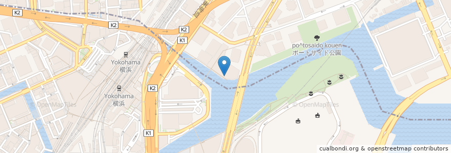 Mapa de ubicacion de マクドナルド en 日本, 神奈川県, 横浜市, 西区, 神奈川区.