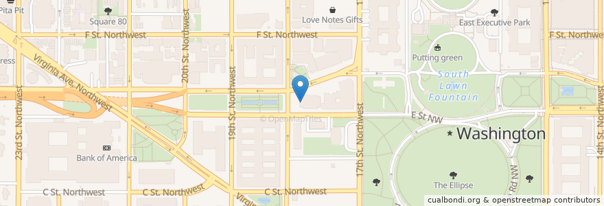 Mapa de ubicacion de Negotiations Restaurant en 미국, 워싱턴 D.C., 워싱턴.