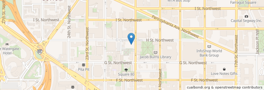 Mapa de ubicacion de Best Vending II en 미국, 워싱턴 D.C., 워싱턴.
