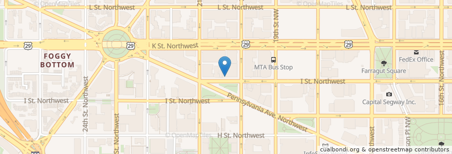 Mapa de ubicacion de Aperto Restaurant en Amerika Syarikat, Washington, D.C., Washington.