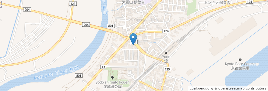 Mapa de ubicacion de 千賀塾　淀本町教室 en Japonya, 京都府, 京都市, 伏見区.