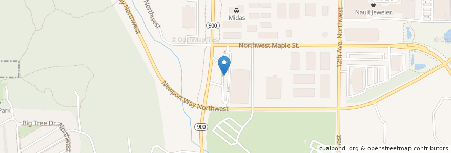 Mapa de ubicacion de Issaquah Transit Center en Estados Unidos Da América, Washington, King County, Issaquah.