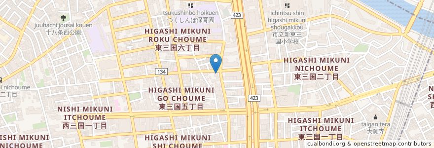 Mapa de ubicacion de 魚居酒屋　あぷちゃ２号 en Japan, 大阪府, 淀川区.