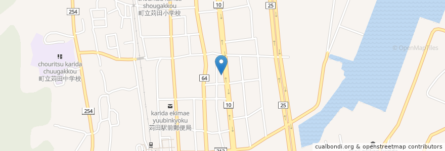 Mapa de ubicacion de ラーメン一燈 苅田本店 en 日本, 福岡県, 京都郡, 苅田町.