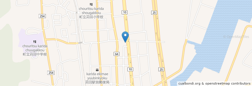 Mapa de ubicacion de 居酒屋 ゆらり en 일본, 후쿠오카현, 京都郡, 苅田町.