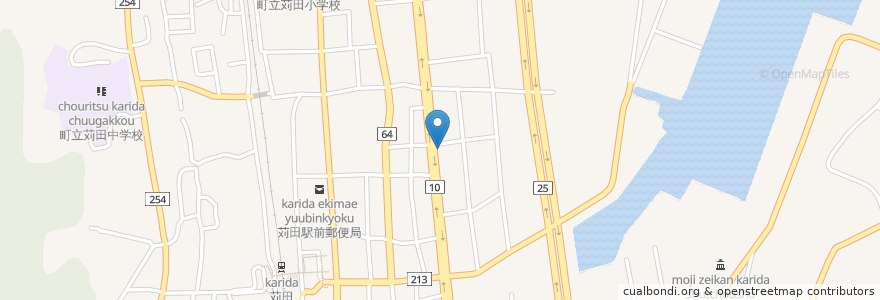 Mapa de ubicacion de ほっともっと en اليابان, محافظة فوكوكا, 京都郡, 苅田町.