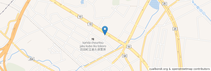Mapa de ubicacion de 華さん食堂 苅田店 en 日本, 福岡県, 京都郡, 苅田町.