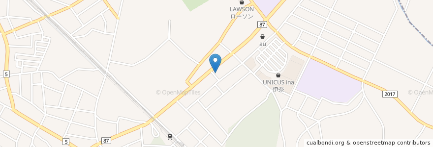 Mapa de ubicacion de おおぎやラーメン 埼玉伊奈店 en 일본, 사이타마현, 北足立郡, 伊奈町.