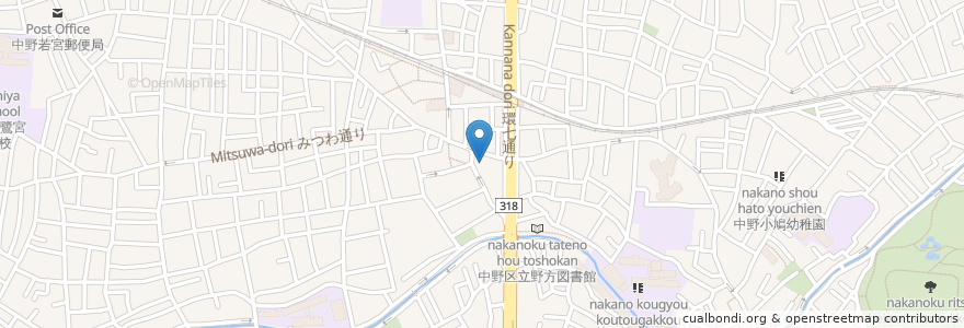Mapa de ubicacion de 野方駅内科 en Japão, Tóquio, 中野区.