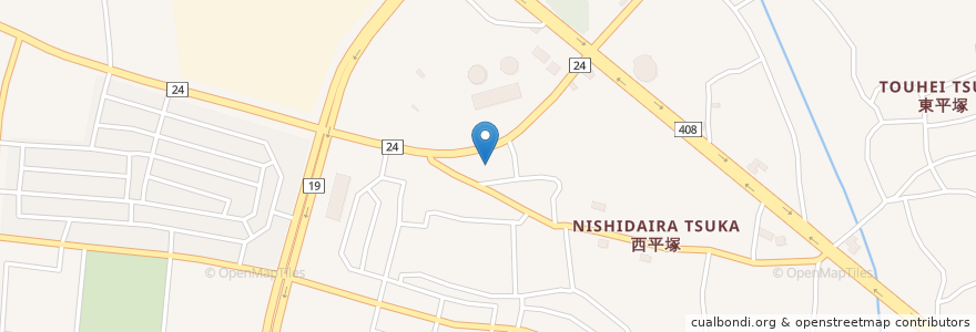 Mapa de ubicacion de なかじま歯科医院 en Japonya, 茨城県, つくば市.