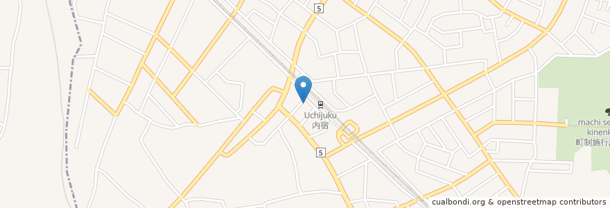 Mapa de ubicacion de 内宿駅前パーキング en Япония, Сайтама, 北足立郡, 伊奈町.