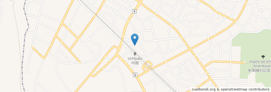 Mapa de ubicacion de スぺースECO 内宿駅前 en Jepun, 埼玉県, 北足立郡, 伊奈町.