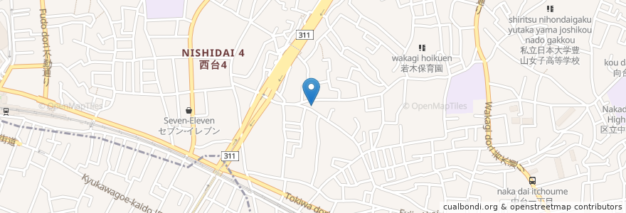Mapa de ubicacion de 第一金乗湯 en Japón, Tokio, Itabashi.