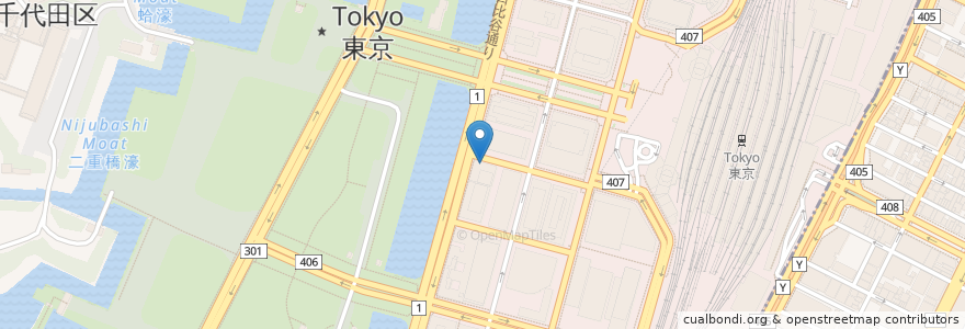 Mapa de ubicacion de ちよくる en ژاپن, 東京都, 千代田区.