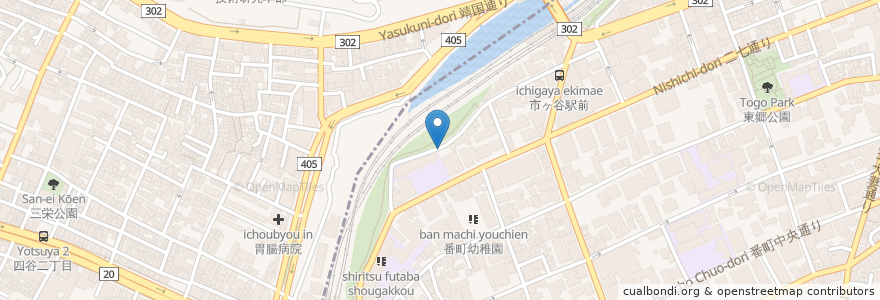 Mapa de ubicacion de ちよくる en 日本, 東京都, 新宿区.