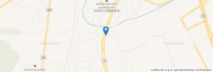 Mapa de ubicacion de 豊前路 en 日本, 福岡県, 京都郡, 苅田町.