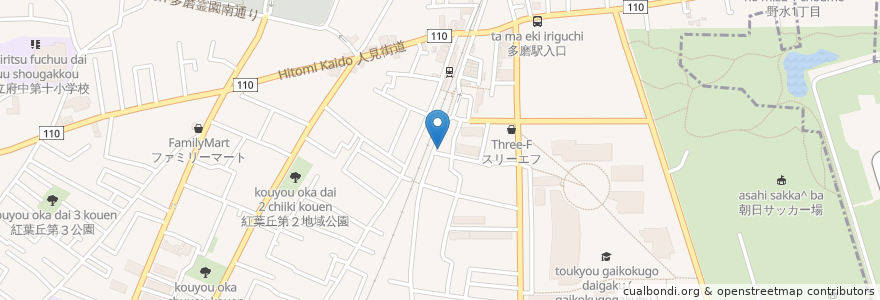 Mapa de ubicacion de 山本歯科 en 日本, 東京都, 府中市.