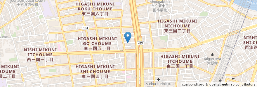 Mapa de ubicacion de レストランツレ en Япония, Осака, 大阪市, 淀川区.