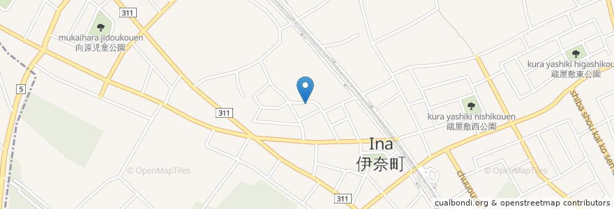 Mapa de ubicacion de ゆめこうぼう虹 en 日本, 埼玉県, 北足立郡, 伊奈町.