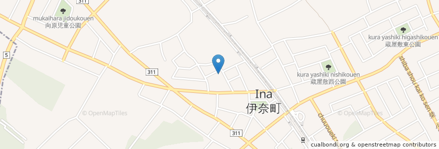 Mapa de ubicacion de たにだ薬局 en 일본, 사이타마현, 北足立郡, 伊奈町.