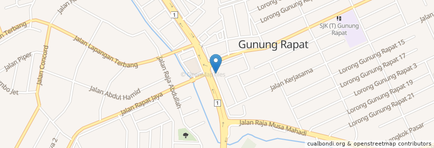 Mapa de ubicacion de Hong Leong Bank en Malaysia, Perak.