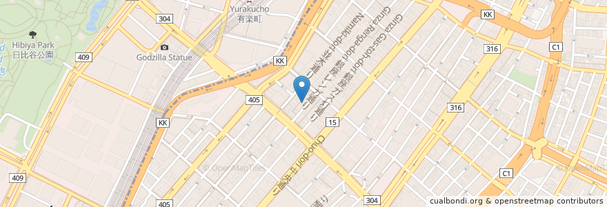 Mapa de ubicacion de BAR ORIGIN en Japón, Tokio.